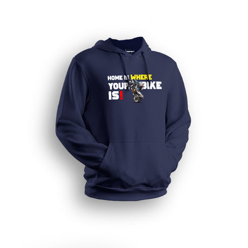 HomeIs Where The BikeIs Hoodies